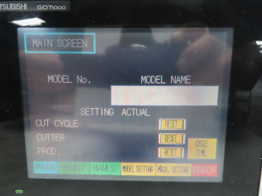 Mitsubishi GT1055QSBD 5.7" VGA Color Touch Panel 320x240p 24vdc Graphic Terminal