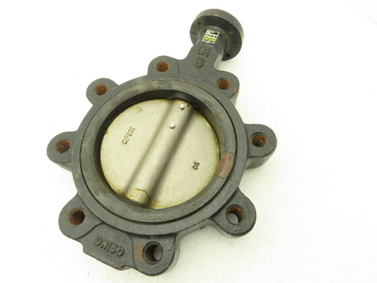 Apollo 143 6CSE1 6" Butterfly Valve Lug Style CF8M Stainless Disc No Handle