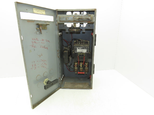 Square D 8536 Motor Starter Contactor Size 3 50Hp 3PH 600V 120V Coil Enclosure