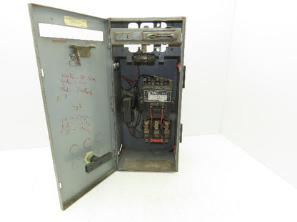 Square D 8536 Motor Starter Contactor Size 3 50Hp 3PH 600V 120V Coil Enclosure