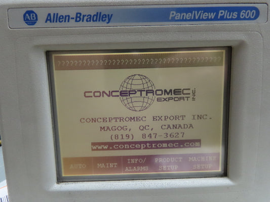Allen Bradley 2711PC-T6M20D PanelView Plus Compact 600 Display Touch Panel