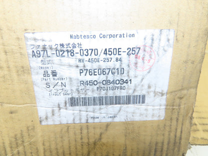 Nabtesco Fanuc A97L-0218-0370/450E-257 Vigo Drive Reduction Gear RV-450E-257.84