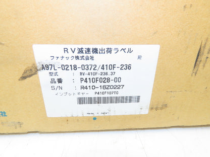 Nabtesco Fanuc A97L-0218-0372/410F-236 Vigo Drive Reduction Gear RV-410F-236.37