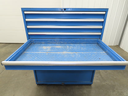 Lista Modular Steel 9 Drawer Industrial Tooling Cabinet 47x29x60" Lyon Wide Box