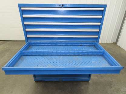 Lista Modular Steel 9 Drawer Industrial Tooling Cabinet 47x29x60" Lyon Wide Box
