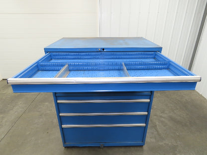 Lista Modular Steel 9 Drawer Industrial Tooling Cabinet 47x29x60" Lyon Wide Box