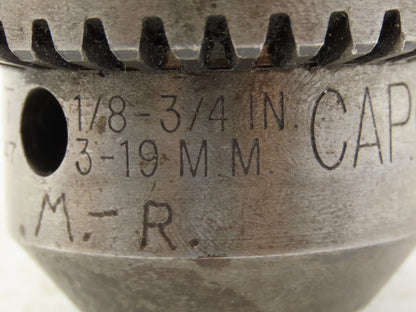 Jacobs 18N 4 JT Drill Chuck Heavy Duty Ball Bearing 1/8-3/4" Cap 4 Morse Shank