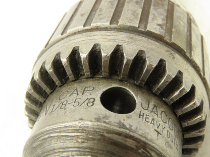 Jacobs No 16N Drill Chuck Heavy Duty Ball Bearing 1/8-5/8" Cap No 4 Morse Shank