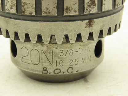 Jacobs 20N Drill Chuck Heavy Duty Ball Bearing 3/8-1" Cap No 4 Morse Shank
