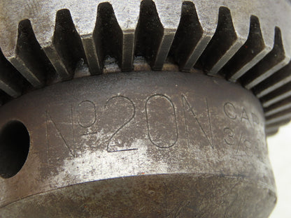 Jacobs 20N Drill Chuck Heavy Duty Ball Bearing 3/8-1" Cap No 4 Morse Shank