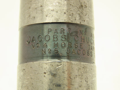 Jacobs 20N Drill Chuck Heavy Duty Ball Bearing 3/8-1" Cap No 4 Morse Shank