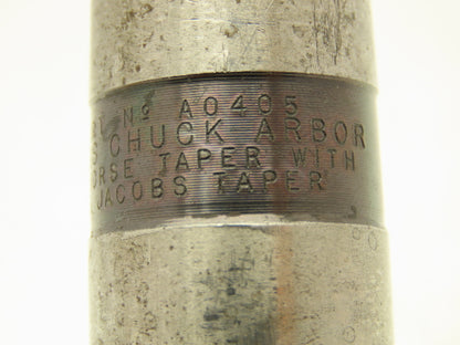 Jacobs 20N Drill Chuck Heavy Duty Ball Bearing 3/8-1" Cap No 4 Morse Shank