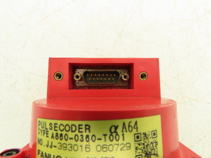 Fanuc A06B-0371-B175 AC Servo Motor .3kW 90v 3Ph 3000RPM Encoder A860-0360-T001