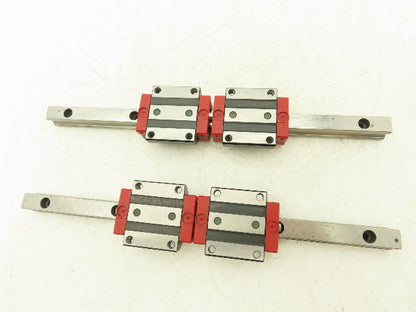 Schneeberger Linear Guide Bearing 2-Block Rail 15mm W 280mm Length Lot of 2