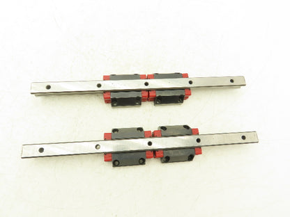 Schneeberger Linear Guide Bearing 2-Block Rail 15mm W 280mm Length Lot of 2