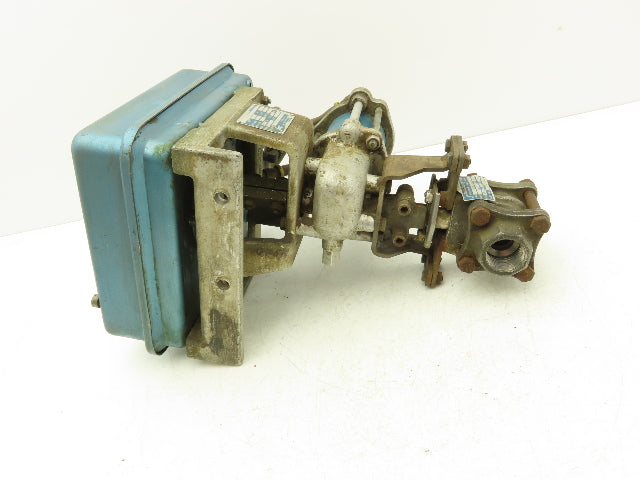 Jamesbury C0110 0E 1" SS Ball Valve w/Pneumatic Actuator & Positioner 60/150 PSI