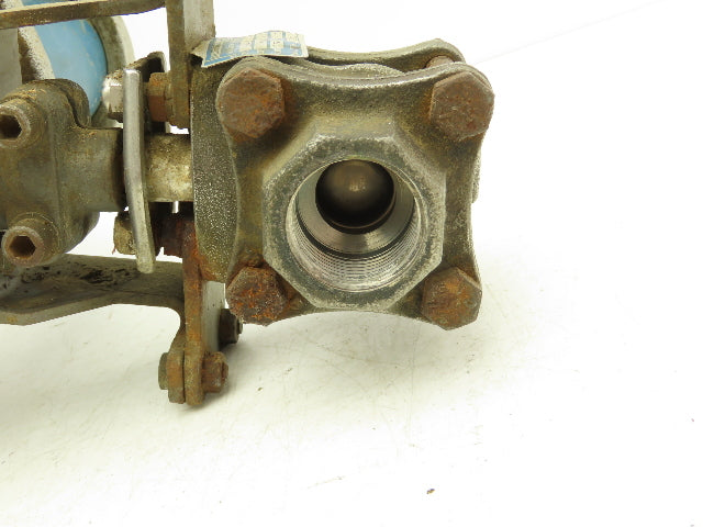 Jamesbury C0110 0E 1" SS Ball Valve w/Pneumatic Actuator & Positioner 60/150 PSI