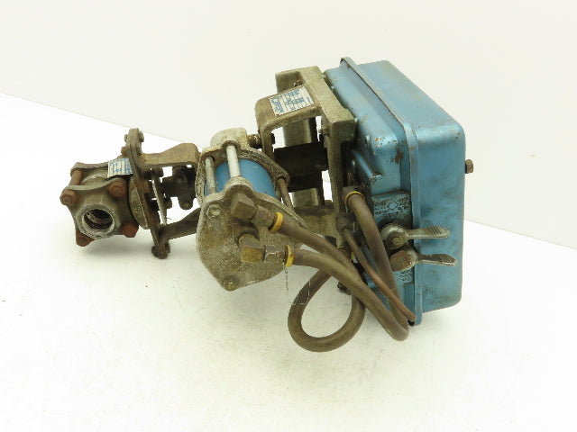 Jamesbury C0110 0E 1" SS Ball Valve w/Pneumatic Actuator & Positioner 60/150 PSI