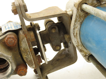 Jamesbury C0110 0E 1" SS Ball Valve w/Pneumatic Actuator & Positioner 60/150 PSI