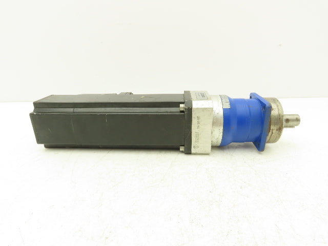 Elau SM 07060010P045S1B0 AC Servo Motor 6000rpm 400V w/10:1 Gearbox 16mm Shaft