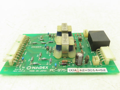 Nadex PC-975-00A A2-3014-62 Printed Circuit Board Control Interface PCB Card