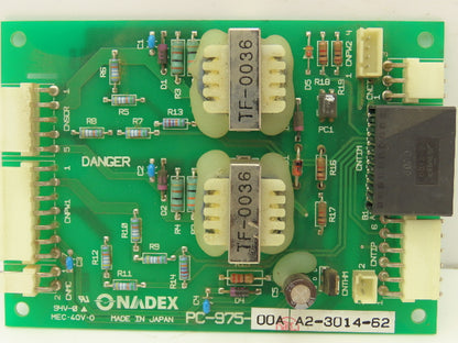 Nadex PC-975-00A A2-3014-62 Printed Circuit Board Control Interface PCB Card
