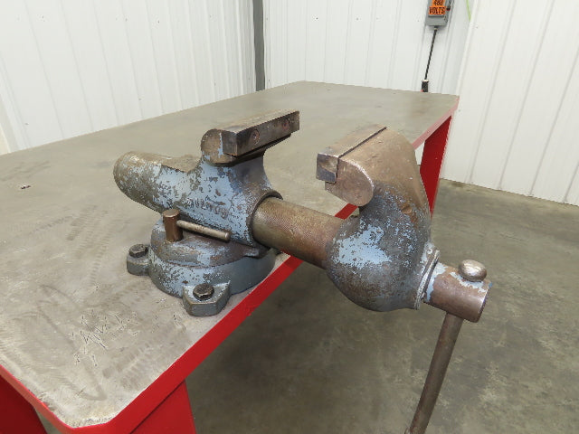 1-3/8" Thick Top Steel Welding Layout Table Work Bench 78"x37"x36" Wilton Vise