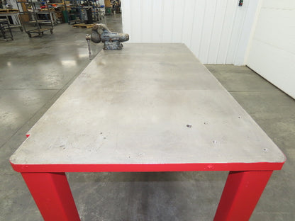 1-3/8" Thick Top Steel Welding Layout Table Work Bench 78"x37"x36" Wilton Vise