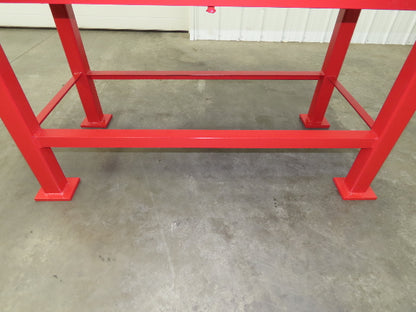 Vintage Precision Steel Welding Layout Table 70x34" Cast Iron 1-3/8" Thick Top