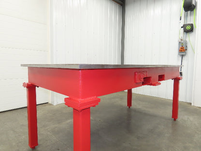 1" Thick Top Steel Welding Layout Table Work Bench 84"x42"x37" Cast Iron