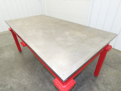 1" Thick Top Steel Welding Layout Table Work Bench 84"x42"x37" Cast Iron
