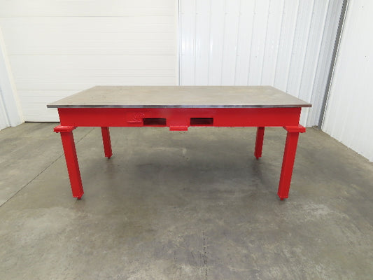 1" Thick Top Steel Welding Layout Table Work Bench 84"x42"x37" Cast Iron
