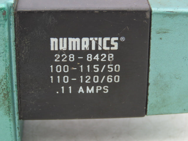 Numatics I24SS515K Pneumatic Dual Solenoid Valve 4/2 Way 150 PSI 120VAC