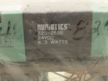 Numatics 082SA415M019M61 Pneumatic Dual Solenoid Valve 4/2 Way 150 PSI 24VDC