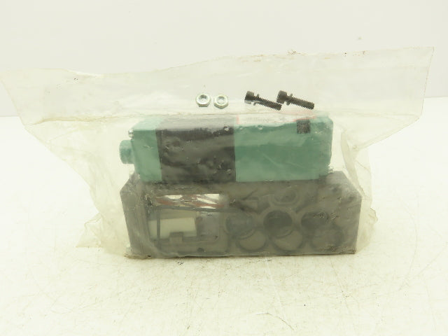 Numatics 082SA415M019M61 Pneumatic Dual Solenoid Valve 4/2 Way 150 PSI 24VDC