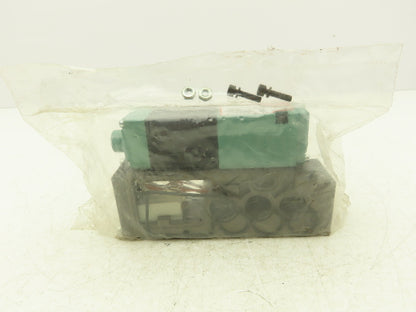 Numatics 082SA415M019M61 Pneumatic Dual Solenoid Valve 4/2 Way 150 PSI 24VDC