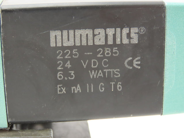 Numatics 082SS515M019M61 Pneumatic Dual Solenoid Valve 4/3 Way 150 PSI 24VDC
