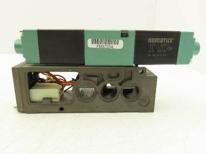 Numatics 082SS515M019M61 Pneumatic Dual Solenoid Valve 4/3 Way 150 PSI 24VDC