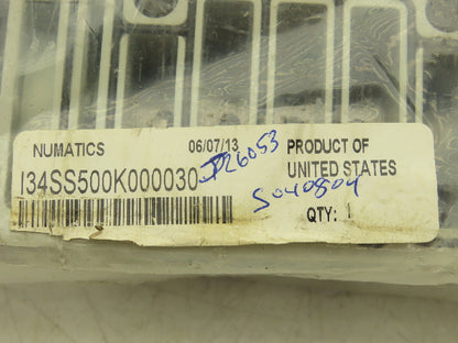 Numatics I34SS500K000030 Pneumatic Dual Solenoid Valve 3/4 Way 150 PSI 120VAC