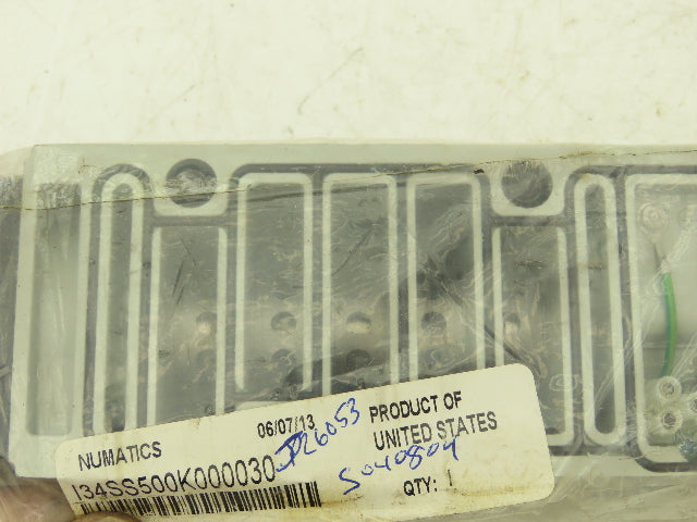 Numatics I34SS500K000030 Pneumatic Dual Solenoid Valve 3/4 Way 150 PSI 120VAC