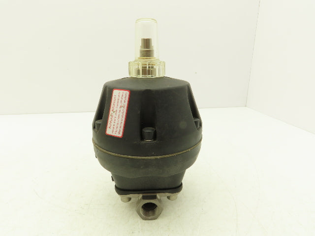 GEMU 695/15/D 13714-1 Pneumatic Operated Diaphragm Valve 1/2" NPT Pilot 1/8" NPT
