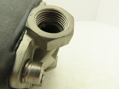 GEMU 695/15/D 13714-1 Pneumatic Operated Diaphragm Valve 1/2" NPT Pilot 1/8" NPT