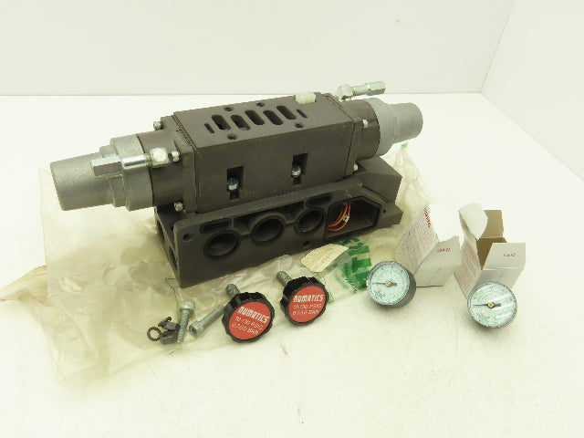 Numatics I35RD115J Pneumatic Solenoid Valve Manifold Regulator Assembly Unit