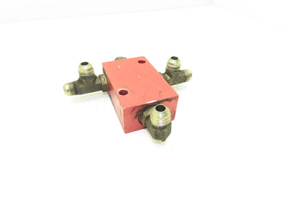 PowerBoss Minuteman SW/62U Hydraulic Manifold Four Port For Industrial Sweeper