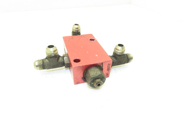 PowerBoss Minuteman SW/62U Hydraulic Manifold Four Port For Industrial Sweeper