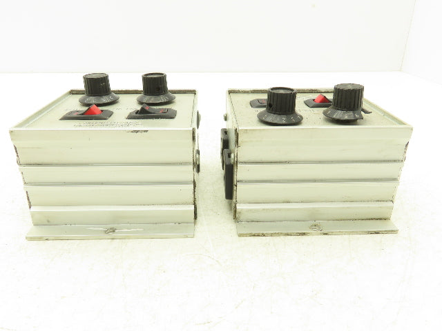 Orientech ED15 Dual Vibratory Feeder Bowl Inline Control Lot of 2