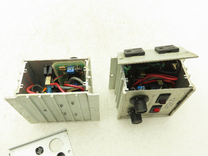 Orientech ED15 Dual Vibratory Feeder Bowl Inline Control Lot of 2