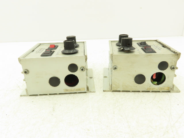 Orientech ED15 Dual Vibratory Feeder Bowl Inline Control Lot of 2