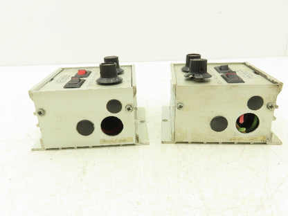 Orientech ED15 Dual Vibratory Feeder Bowl Inline Control Lot of 2