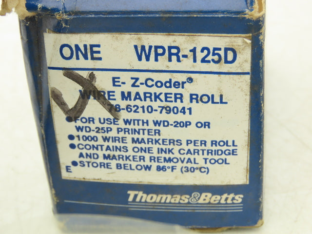Thomas & Betts WPR-125D E-Z Coder Cartridge Kit Lot Of 3 (See In Description)